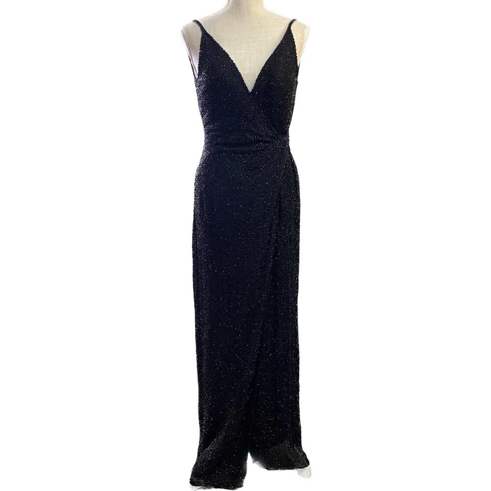 Vintage ! Sean Collection Black Beaded Formal
